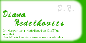 diana nedelkovits business card